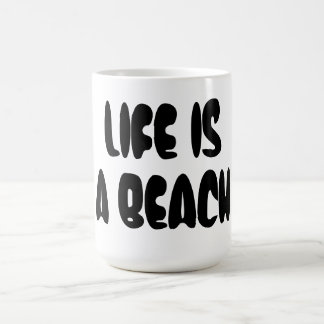 Das Leben ist ein Strand Kaffeetasse