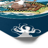 Das Leben ist ein Strand - Kaninchen und Schildkrö Poster (Ecke)