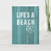 Das Leben ist ein Strand Karte (Vorderseite)