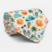 Das Leben ist ein Strand Krawatte (Gerollt)