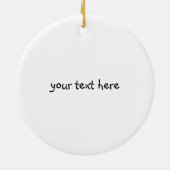 Das Leben ist ein Strand - Labrador Retriever - Bl Keramik Ornament (Hinten)