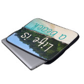 Das Leben ist ein Strand Laptopschutzhülle (Vorne Knopf)
