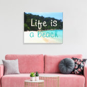 Das Leben ist ein Strand Leinwanddruck (Insitu (Wohnzimmer))