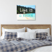 Das Leben ist ein Strand Leinwanddruck (Insitu (Schlafzimmer))