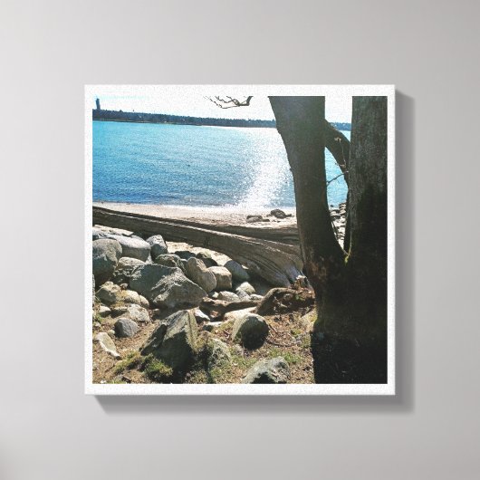 Das Leben ist ein Strand Leinwanddruck (Vorderseite)