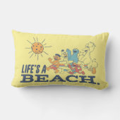 Das Leben ist ein Strand Lendenkissen (Rückseite)