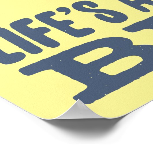 Das Leben ist ein Strand Poster (Ecke)