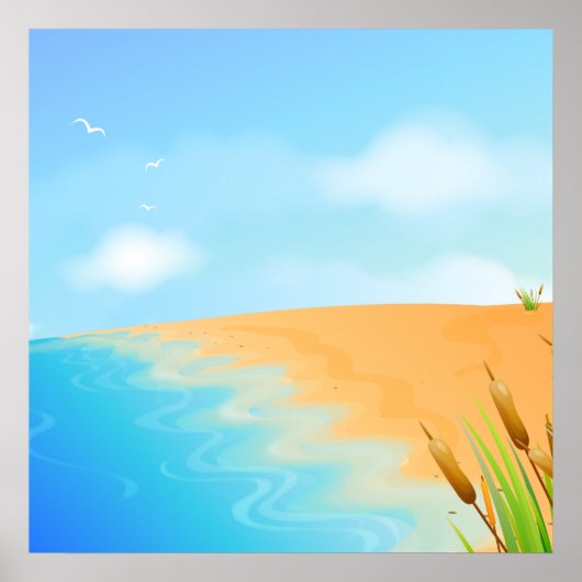 Das Leben ist ein Strand Poster (Vorne)