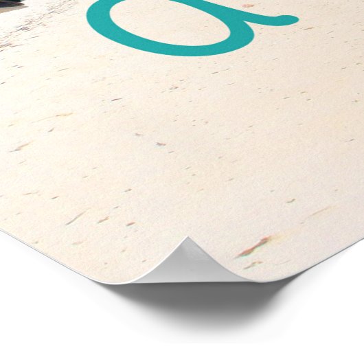 Das Leben ist ein Strand Poster (Ecke)