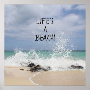 Das Leben ist ein Strand Poster