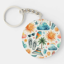 Das Leben ist ein Strand Schlüsselanhänger