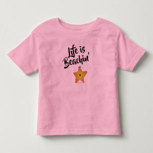 Das Leben ist ein Strand Seestern Kleinkind T-shirt