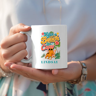 Das Leben ist ein Strand, sei ein Capy — Tropische Kaffeetasse