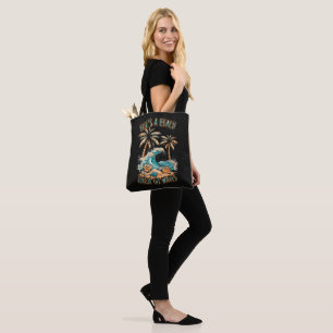 Das Leben ist ein Strand Sommerferien Tropischer S Tasche