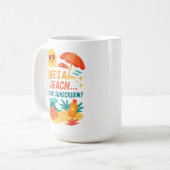 Das Leben ist ein Strand - Sonnenschein im Sommer Kaffeetasse (Vorderseite Links)