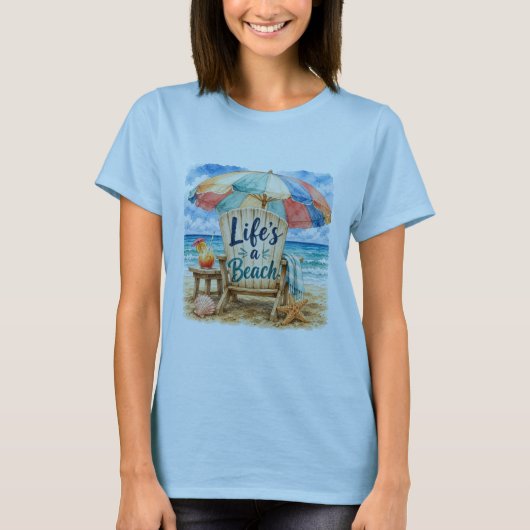 Das Leben ist ein Strand - T-Shirt (Vorderseite)
