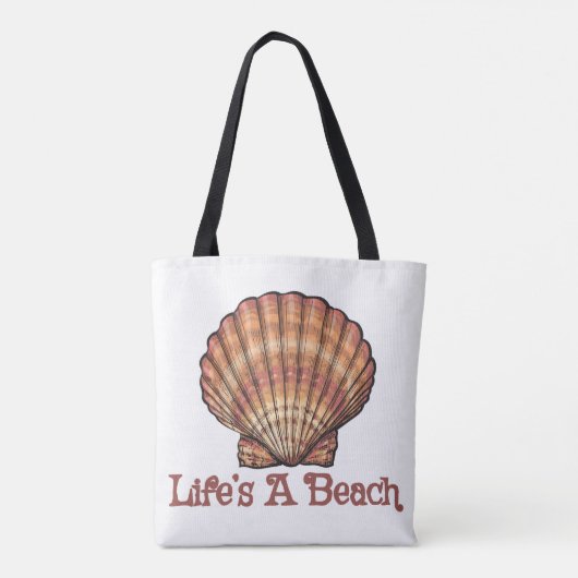 Das Leben ist ein Strand Tasche (Rückseite)