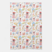 Das Leben ist ein Strand teatowel Geschirrtuch (Vertikal)