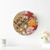 "Das Leben ist ein Strand" Uhr (Zuhause)