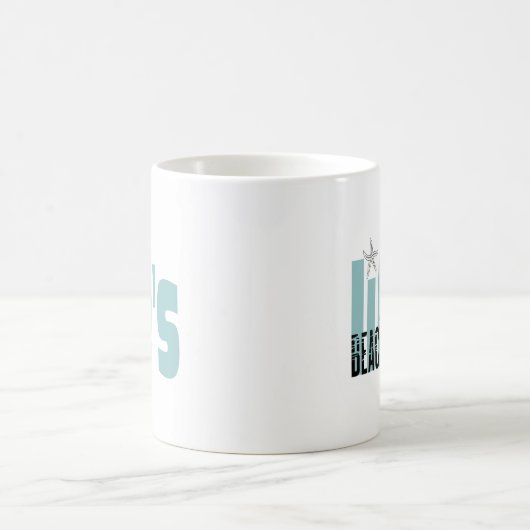Das Leben ist ein Strandangebot Kaffeetasse (Mittel)