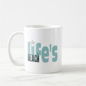 Das Leben ist ein Strandangebot Kaffeetasse (Links)