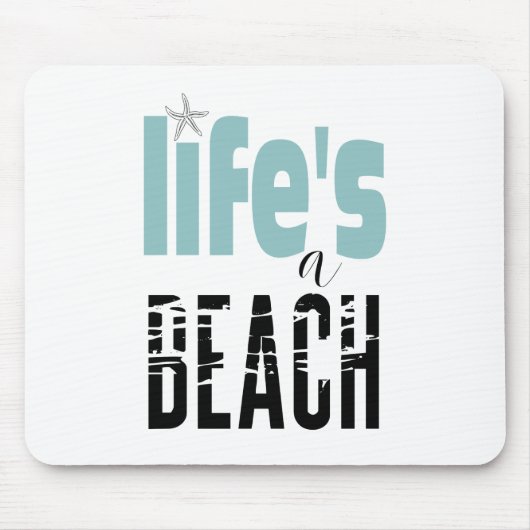 Das Leben ist ein Strandangebot Mousepad (Vorne)
