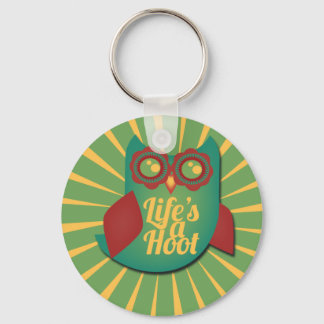 Das Leben ist ein Süße Tier der Hoot-Eule Schlüsselanhänger