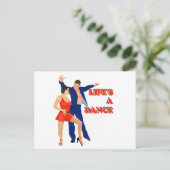 Das Leben ist ein Tanz Postkarte (Stehend Vorderseite)