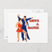 Das Leben ist ein Tanz Postkarte (Vorne/Hinten)