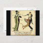 Das Leben ist ein Tanz: Postkarte (Vorne/Hinten)