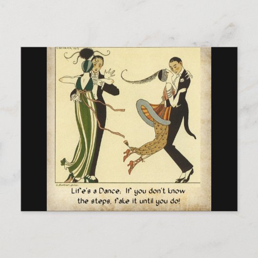 Das Leben ist ein Tanz: Postkarte (Vorderseite)