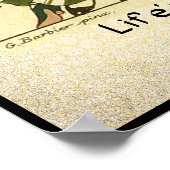 Das Leben ist ein Tanz: Vintages Mode-Poster Poster (Ecke)