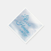 Das Leben ist ein Testament Himmel ist das Geschen Serviette (Ecke)