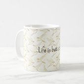 Das Leben ist ein Traum Vögel Kaffeetasse (Vorderseite Links)
