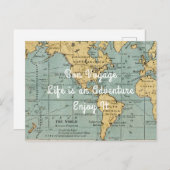 Das Leben ist ein Vintages Erlebnis | Postkarte (Vorne/Hinten)