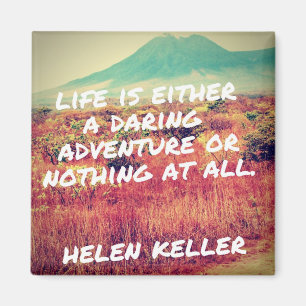 Das Leben ist ein waghalsiges Adventure Quote Magn Magnet