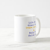 Das Leben ist ein Wortproblem, das ich lösen werde Kaffeetasse (VorderseiteRechts)