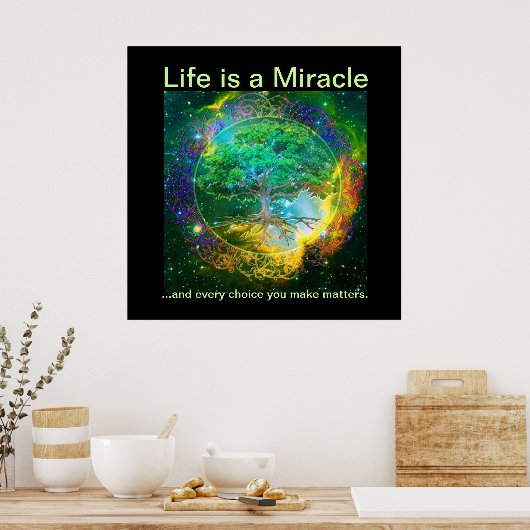 Das Leben ist ein Wunder Poster (Küche)
