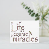 Das Leben ist ein Wunder Postkarte (Stehend Vorderseite)