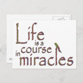 Das Leben ist ein Wunder Postkarte (Vorne/Hinten)