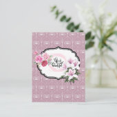 Das Leben ist ein wunderschöner Blumendesigner Postkarte (Stehend Vorderseite)
