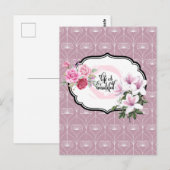 Das Leben ist ein wunderschöner Blumendesigner Postkarte (Vorne/Hinten)