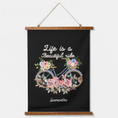 Das Leben ist ein wunderschönes Reitturm Wandteppich Mit Holzrahmen (Vorderseite)