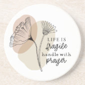 Das Leben ist ein zerbrechlicher Umgang mit den Bl Getränkeuntersetzer (Vorne)