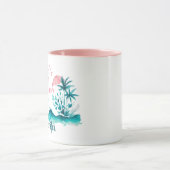 Das Leben ist ein Zitat von einem sonnigen Surfer- Tasse (Zentrum)