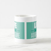 Das Leben ist eine Abenteuer-Inspiration Kaffeetasse (Mittel)