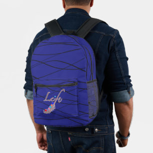Das Leben ist eine Achterbahn Bedruckter Rucksack