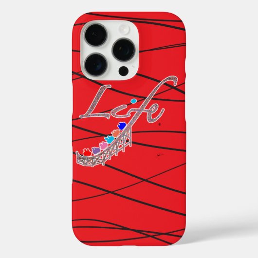 Das Leben ist eine Achterbahn Case-Mate iPhone Hülle (Rückseite)