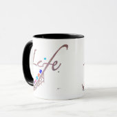 Das Leben ist eine Achterbahn Tasse (Vorderseite Links)