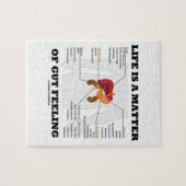 Das Leben ist eine Angelegenheit des Darm-Gefühls Puzzle (Horizontal)